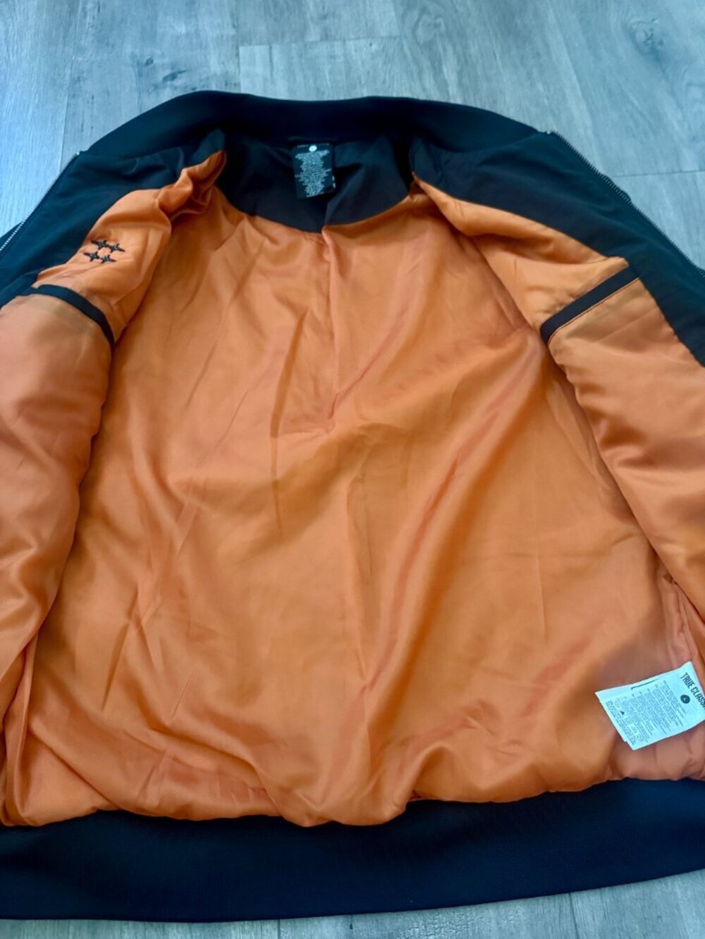 🖤 NWOT True Classic Men's Water Resistant Bomber Jacket ✈️ Size Large - Picture 8 of 16